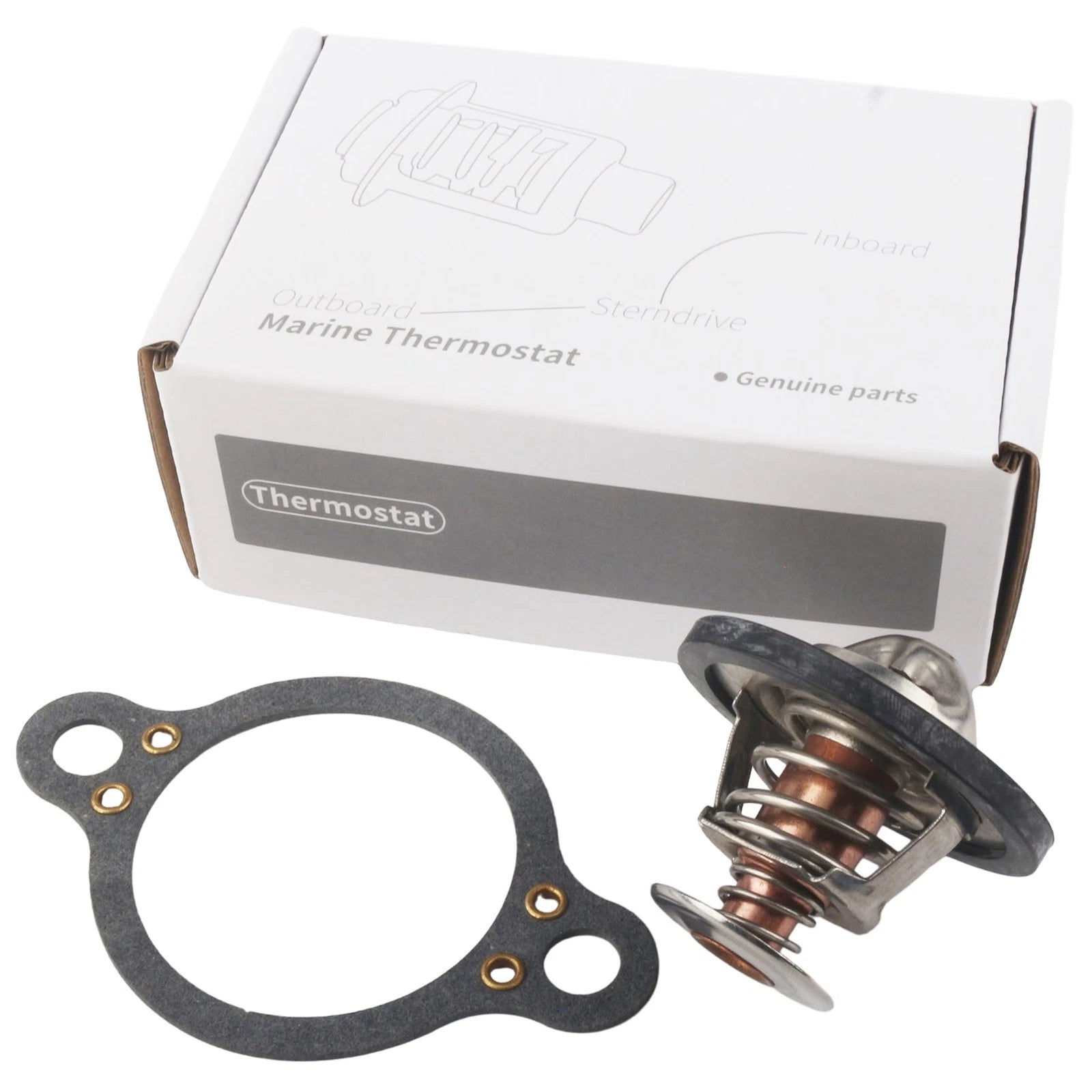 Thermostat Kit for Volvo Penta 4.3 5.0 5.7 5.8 7.4 8.1 8.2 L (1990–2023) 3831426 875788