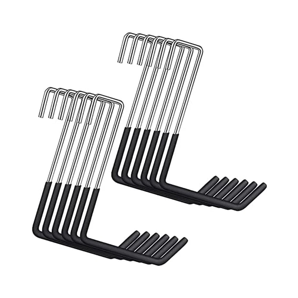12X Heavy Duty Iron S Type Hooks for Garage Storage