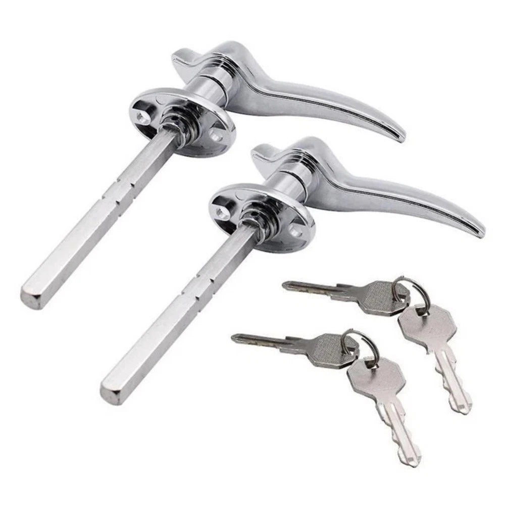 2Pcs Door Locking Handles W/Keys for Ford Model 18 40 Base (1932–1934)