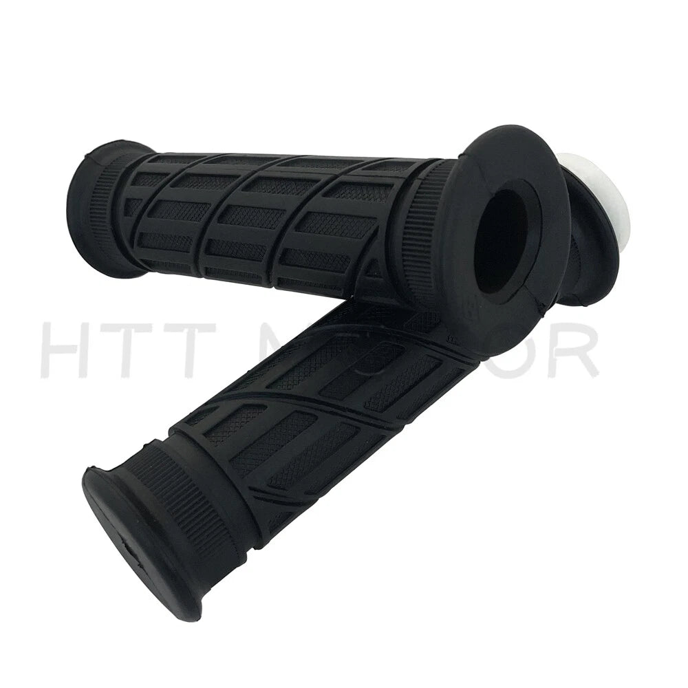 2X 7/8" Rubber Handlebar Grips for Motorcycle Cafe Racer
