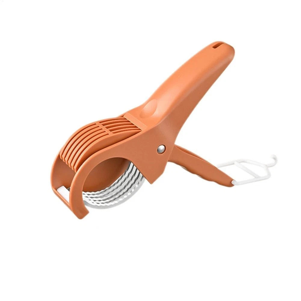 Compact manual slicer for various fruits and vegetables