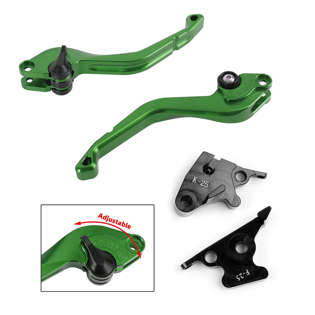 CNC Short Clutch Brake Lever for Kawasaki Ninja 250R 300R 400 Z250SL Z300 (2008–2020)