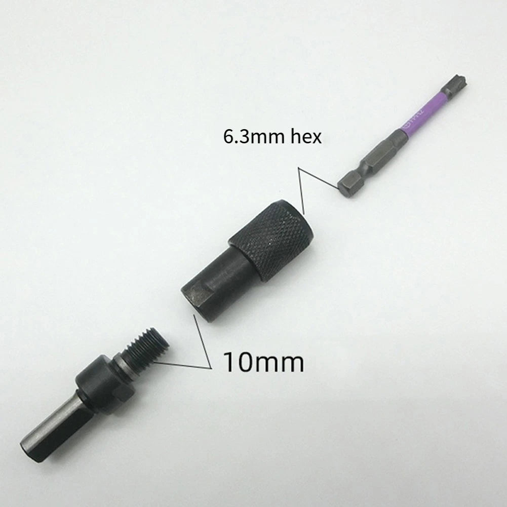 Hex Shank Adapter for M10 Angle Grinders (Quick Release)