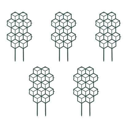Green Plastic Trellis for Potted Climbers (32x16.5cm)