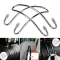Stainless Steel Headrest Hook for Universal Car Seat (2010–2023)