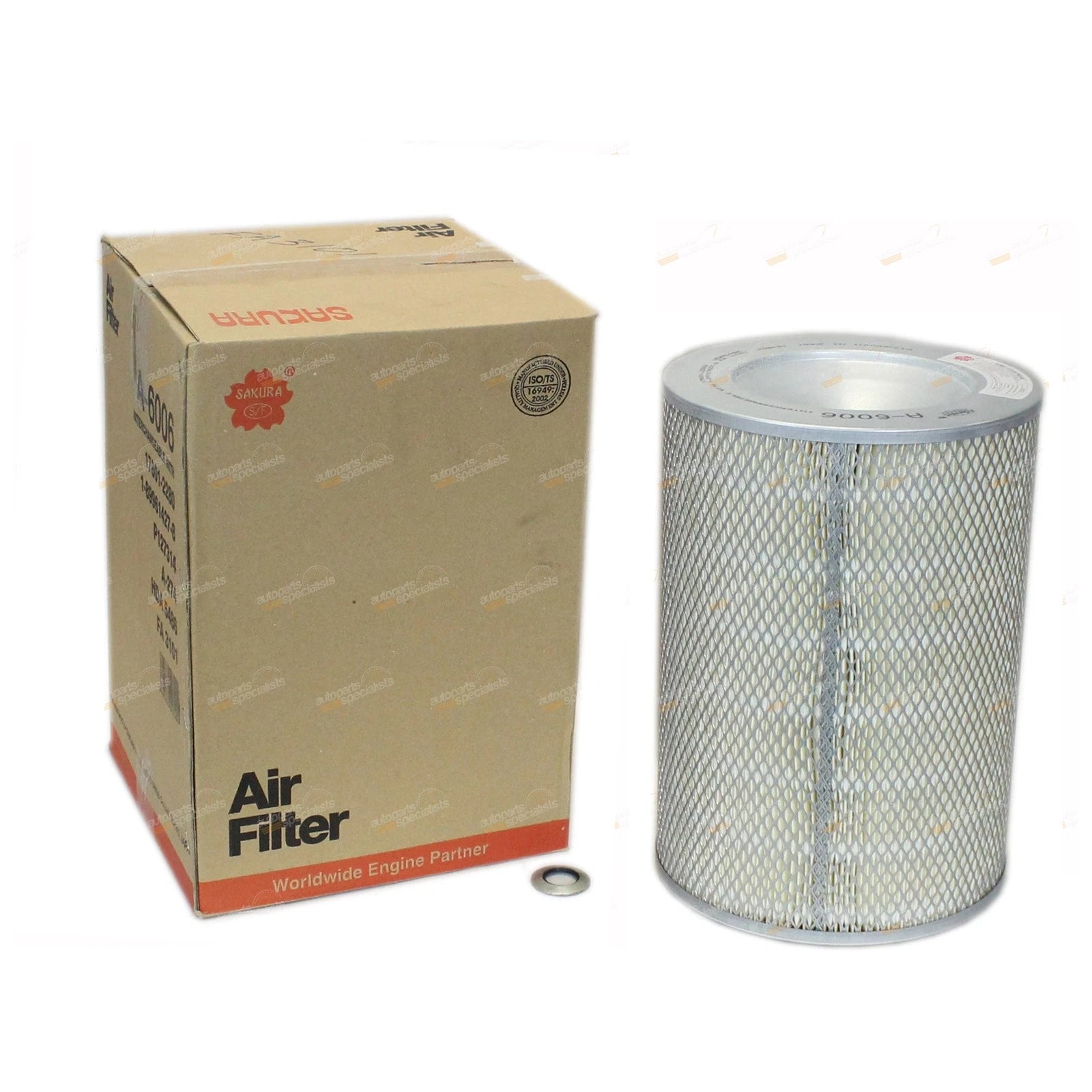 Primary Air Filter Cleaner for Sakura (FA-60400) Interchangeable with Ryco HDA5486