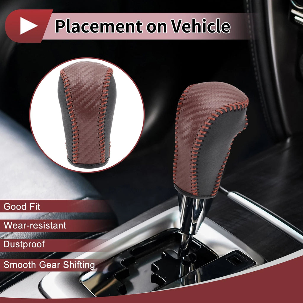 Gear Shift Knob Cover Replacement for Mazda CX-5 (2013–2014) Faux Leather