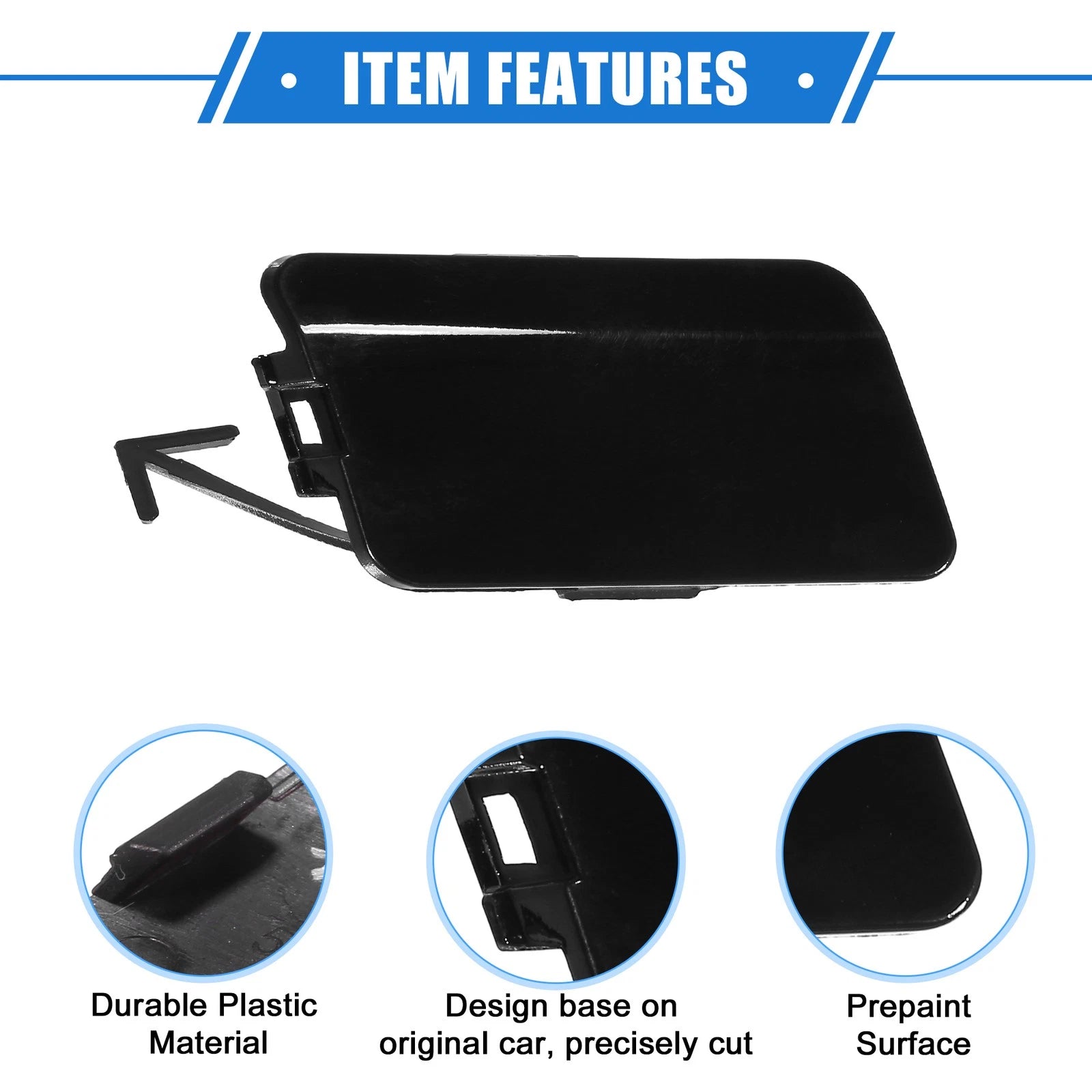 Front Right Tow Hook Cover for Subaru Forester (2009–2013) Black