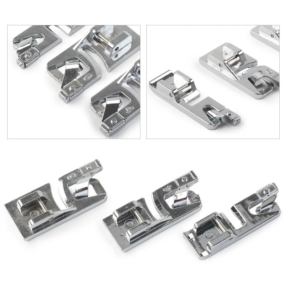 Set of 3 Rolled Hem Feet for Brother Sewing Machine