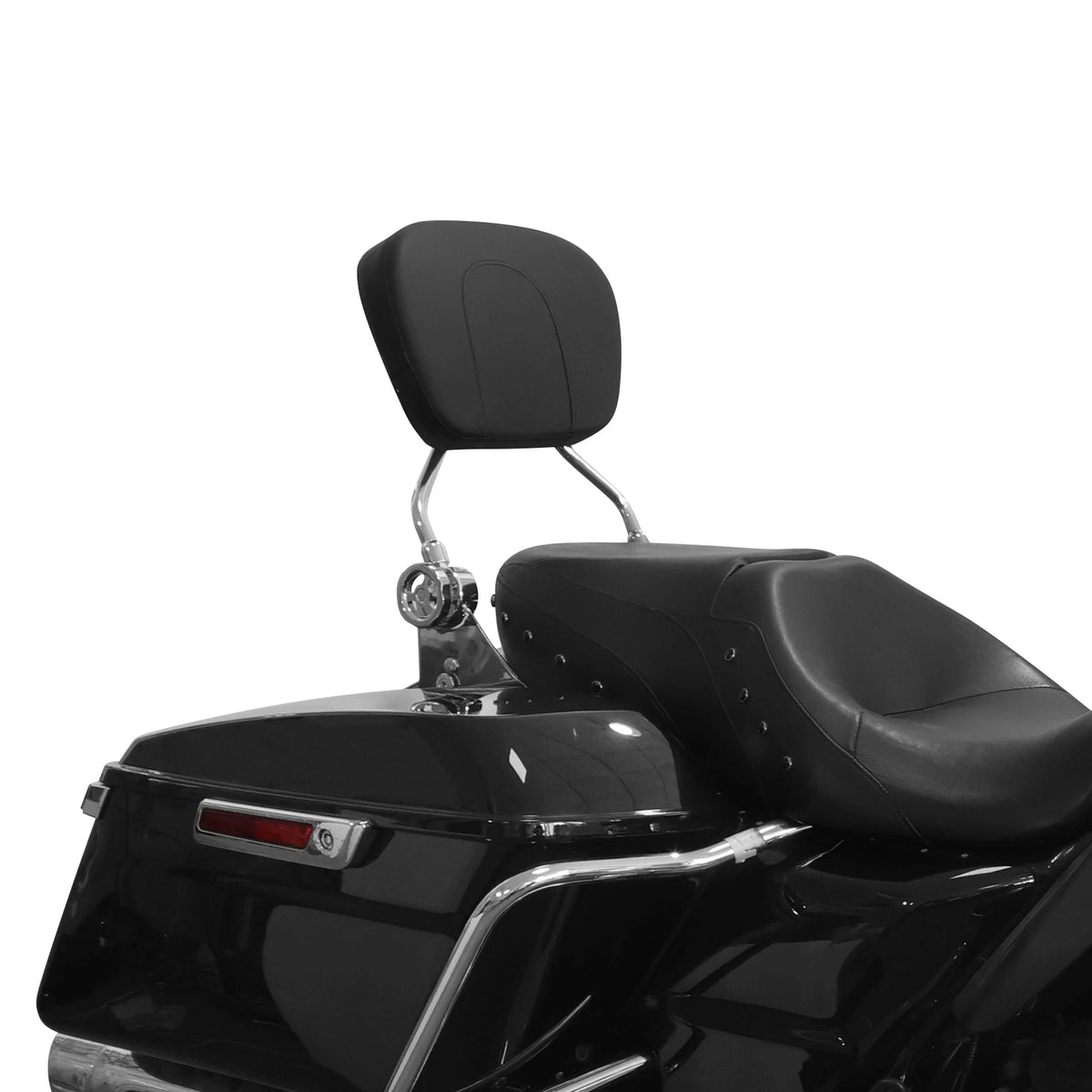 Adjustable Detachable Backrest Sissy Bar Chrome for HD Harley Touring (2009–2023)