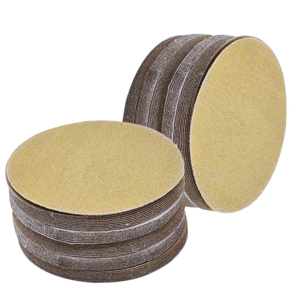 100 Pack 5" Grit 240 Hook Loop Sanding Discs for Automotive Use