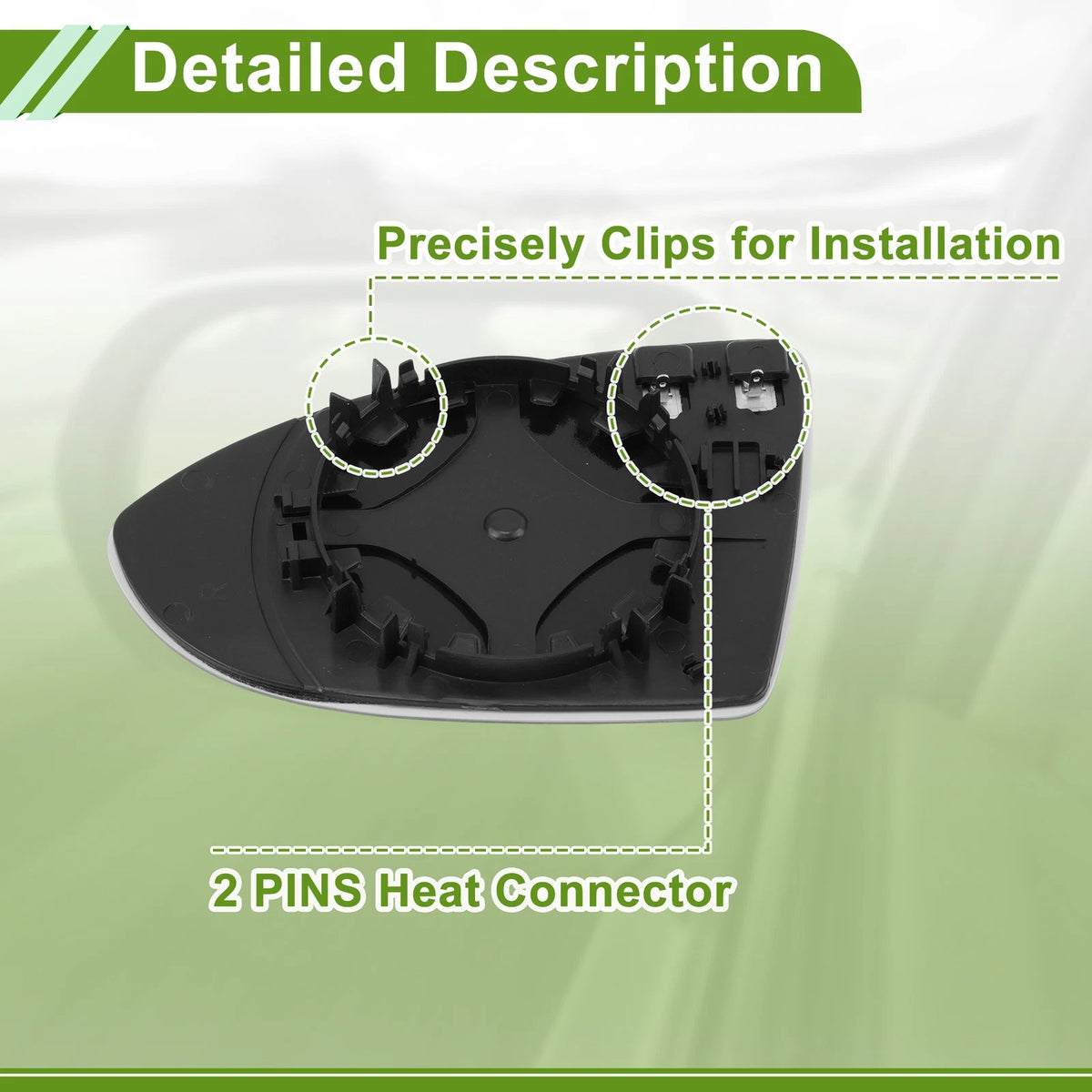 Mirror Glass Replacement for Volkswagen E-Golf (2015–2019) Convex No. 5G0857522
