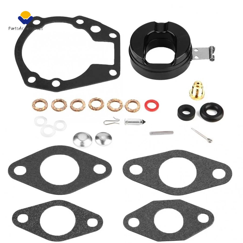Carburetor Repair Rebuild Kit & Float for Johnson/Evinrude 18hp 20hp (1957–1968)