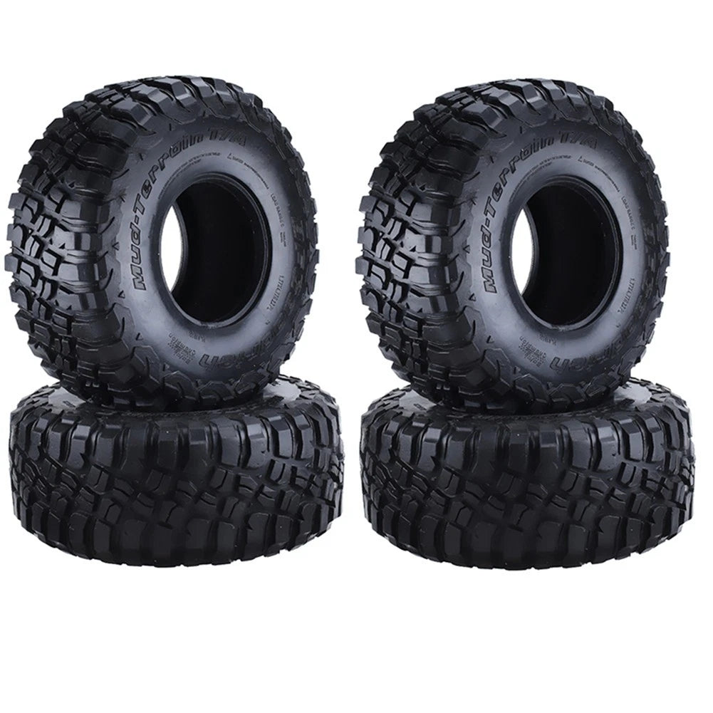 2 Pair Tire Covers with Foam Insert for Axial SCX10 TRX4 D90 (1/10 RC)