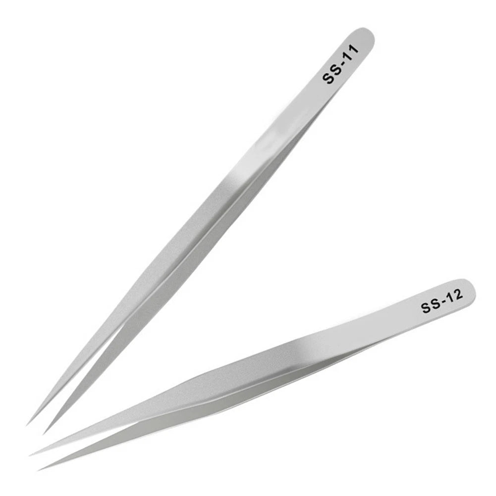 Fine Tip Stainless Steel Tweezers for Precise Repairs