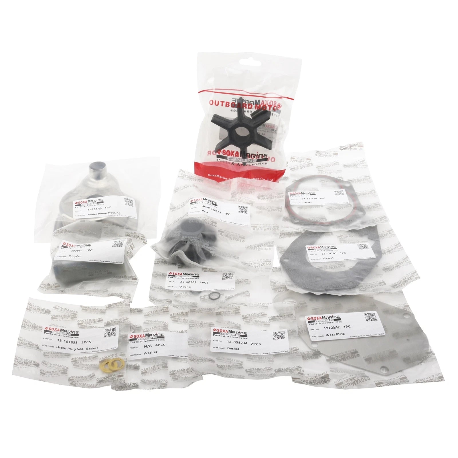 Water Pump Repair Service Kit for Mercury Mariner Outboard (812966A12)