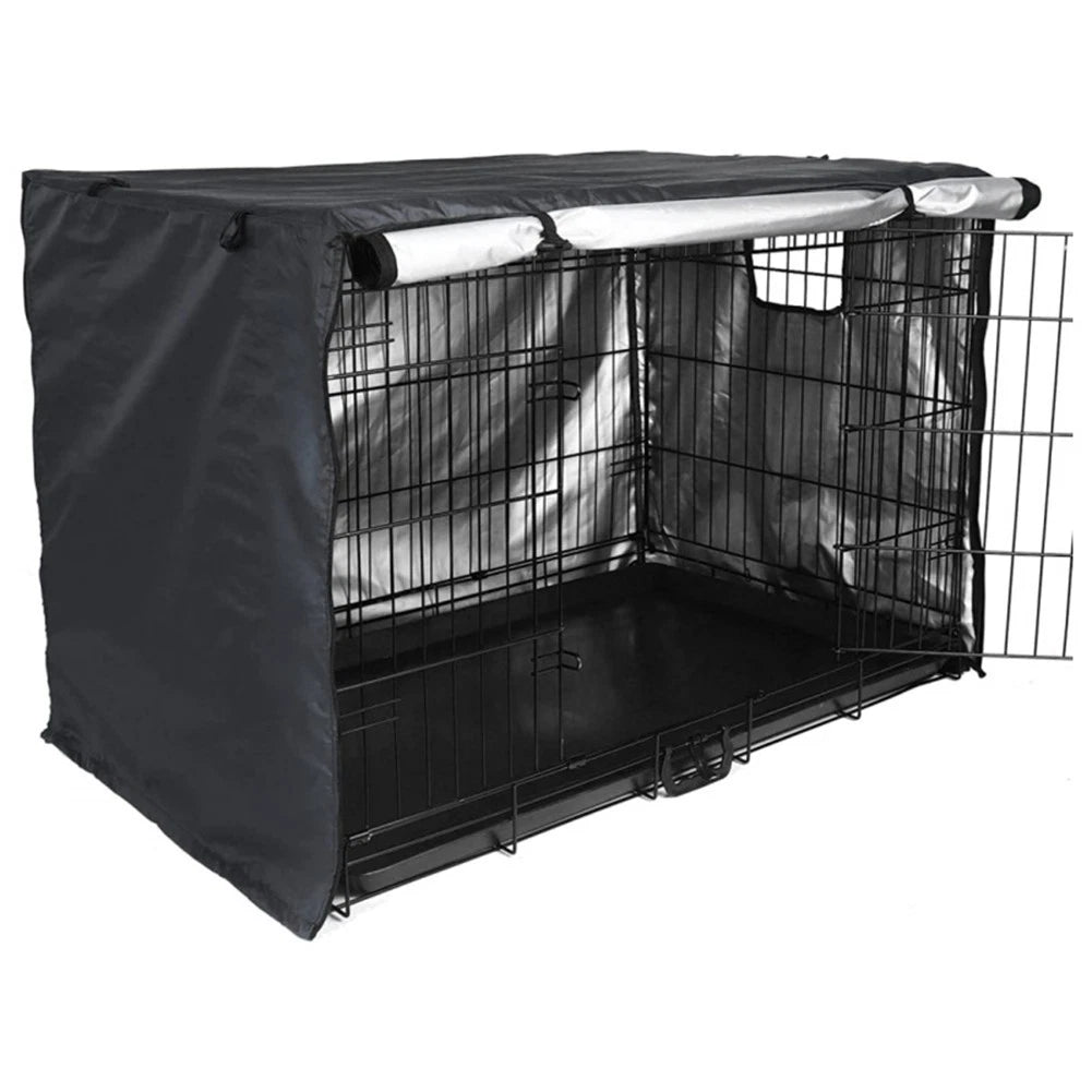 Open Side Design Oxford Cloth Dog Cage Cover for Convenient Access