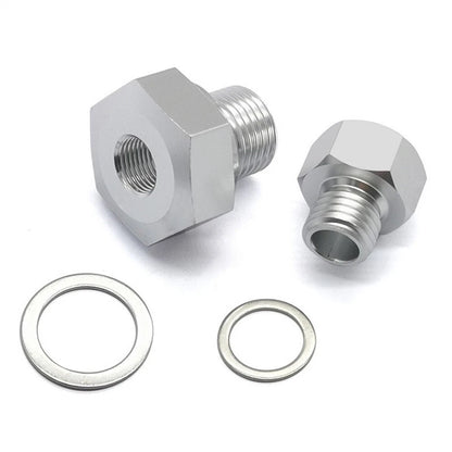 2Pcs M12 M16 x 1.5 Oil Pressure Adapter Fitting with Gasket For LS Series Engine