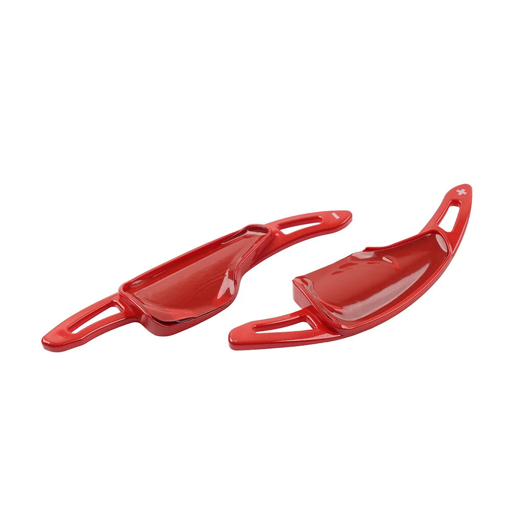 Red Steering Wheel Paddle Shifter Extension For Chevrolet Camaro Corvette
