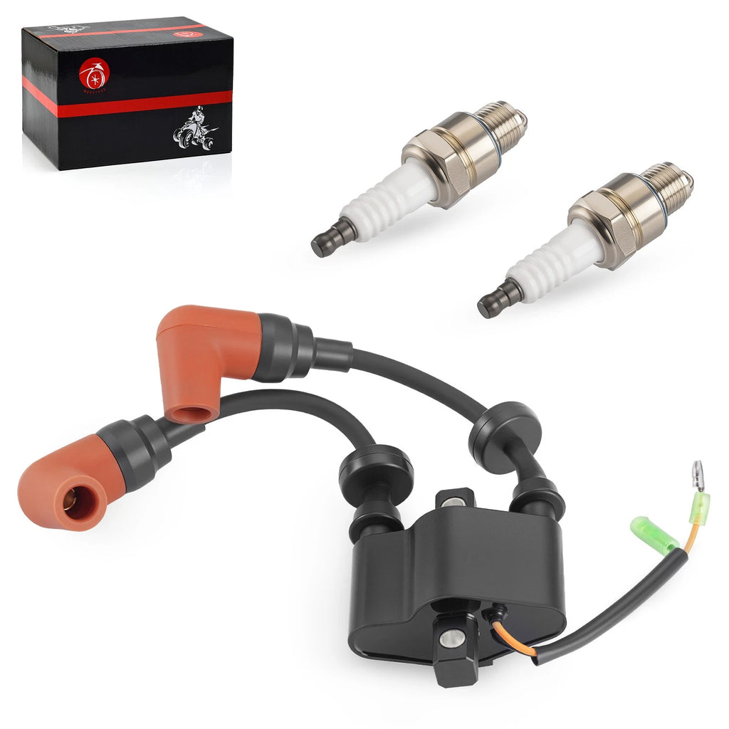 Ignition Coil & Spark Plug for Yamaha Outboard F6 F8 F9.9 T8 T9.9 C25 (4-Stroke)
