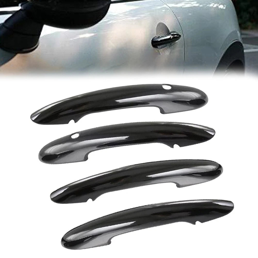 4 Piece Set Door Handle Covers for MINI Cooper F55 F60 Gloss Black