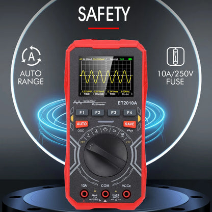 ET2010A Digital Oscilloscope Multimeter with Adjustable Time Base