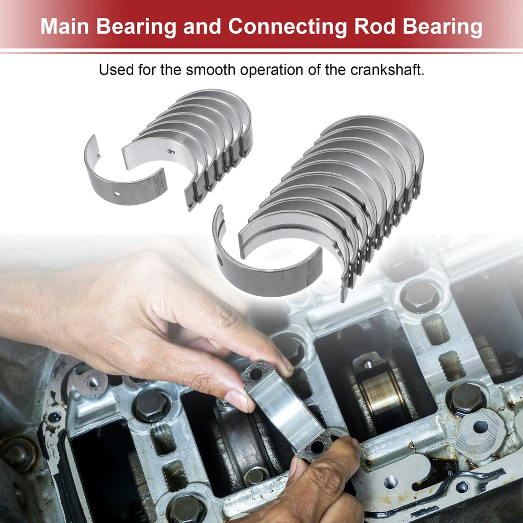 Main and Connecting Rod Bearing Kit Replacement for Toyota Corolla (1998–2018)