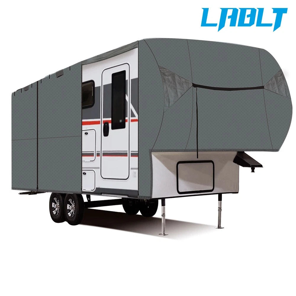 4-Layer LABLT RV Cover for Motorhome 26'-41' with 2 Extra Long Straps