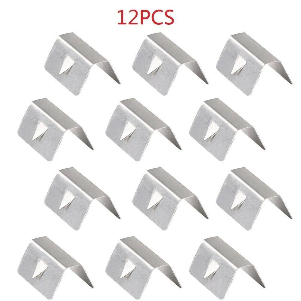 12PCS Wind Rain Deflectors Channel Clips for Universal Applications