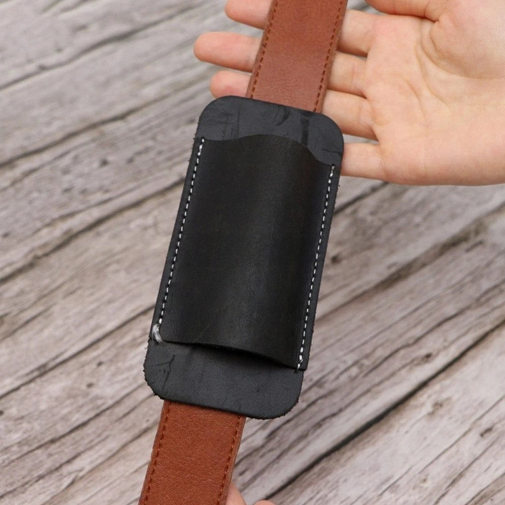 Compact Vegetable Tanned Leather Sheath for EDC Knives (No Year Range)