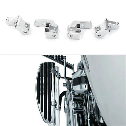 Front Driver Floorboards Footpegs Relocator Relocation Brackets For Harley 97-16
