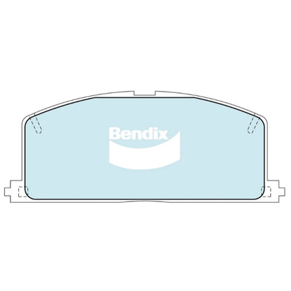 Set of 4 Bendix GCT Front Brake Pads for Toyota Corona ST170 (1987–1992)