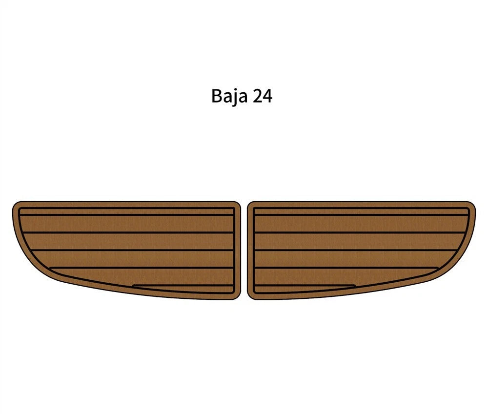 EVA Faux Foam Teak Deck Floor Pads for Baja 24 Swim Platform
