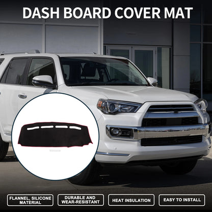 Dashboard Cover Mat for Fiat 500 (2012–2023) - Black Red