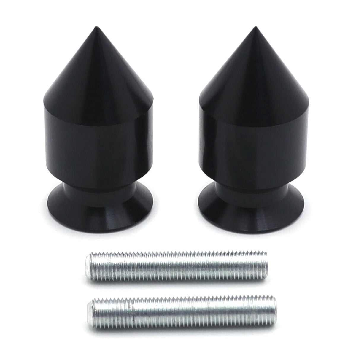 Black Spike Swingarm Spool 10mm for Kawasaki ER-6N (2009–2010) / Ninja 250R (2008–2011)