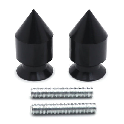 Black Spike Swingarm Spool 10mm for Kawasaki ER-6N (2009–2010) / Ninja 250R (2008–2011)