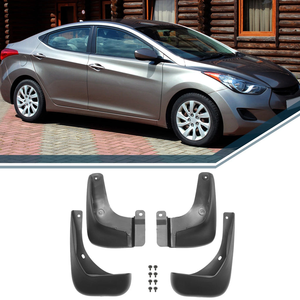 Mud Flap Splash Guard Mud Guard Rear for Hyundai Elantra 2011–2016