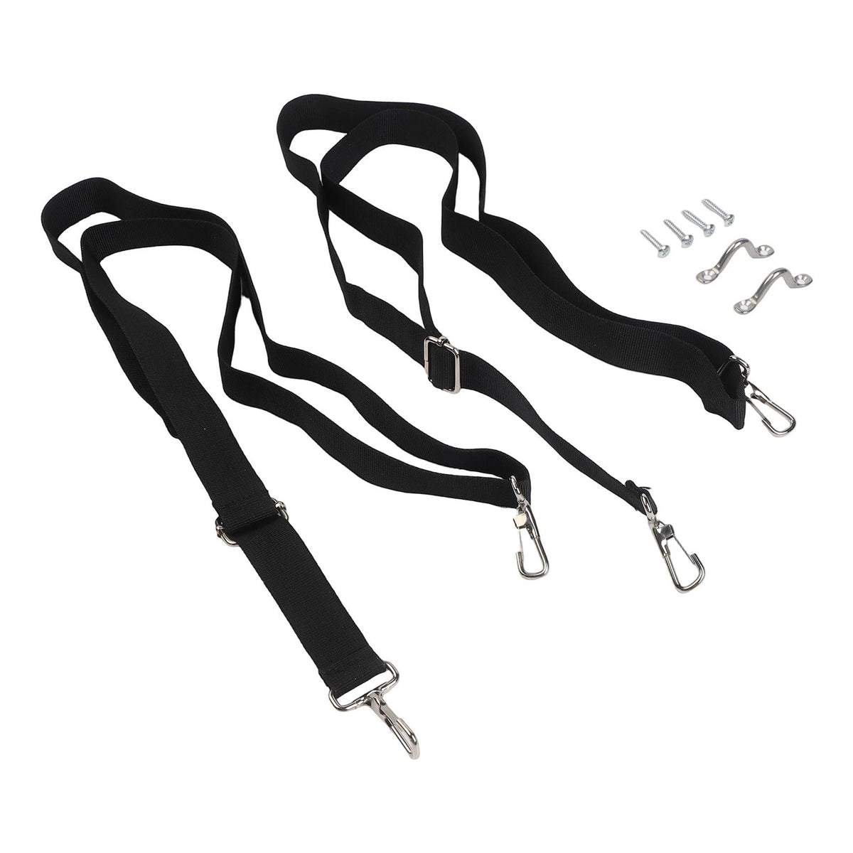 2X Adjustable Bimini Top Straps with Stainless Steel Hooks for Boats