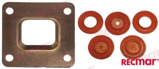 Set of 2 Dry Joint Elbow Gasket Kit for Mercruiser (864547A02, 864550A02, 864549A02)