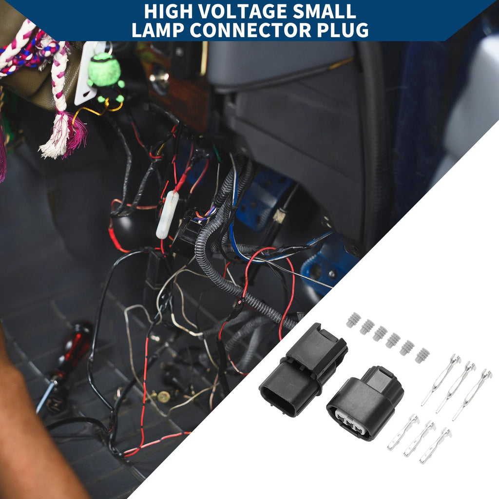 3 Pin High Voltage Lamp Connector Plug for Honda Civic (2010–2015)