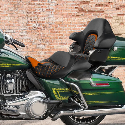 Driver Passenger Seat Backrest for Harley CVO Road Street Glide (2014–2023)