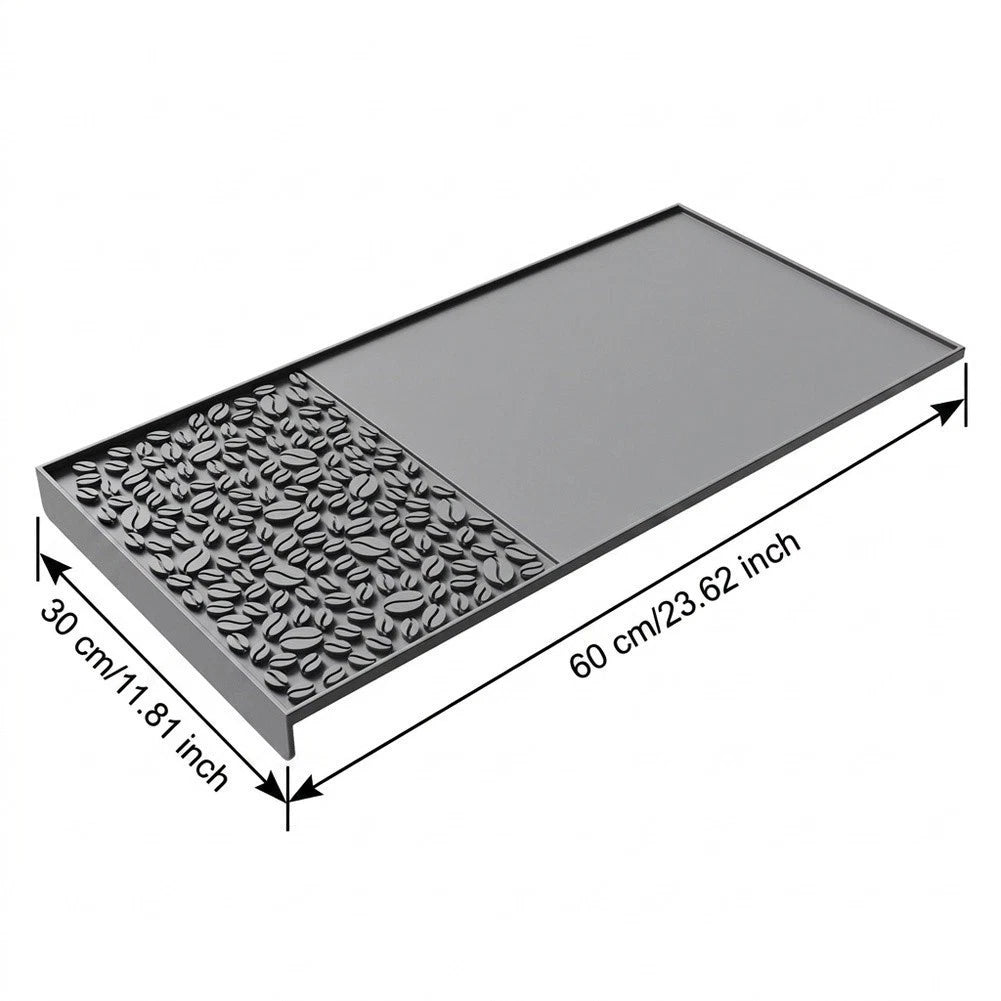60x30cm Silicone Drainage Mat for Kitchen Countertop Non-Slip Drip Tray