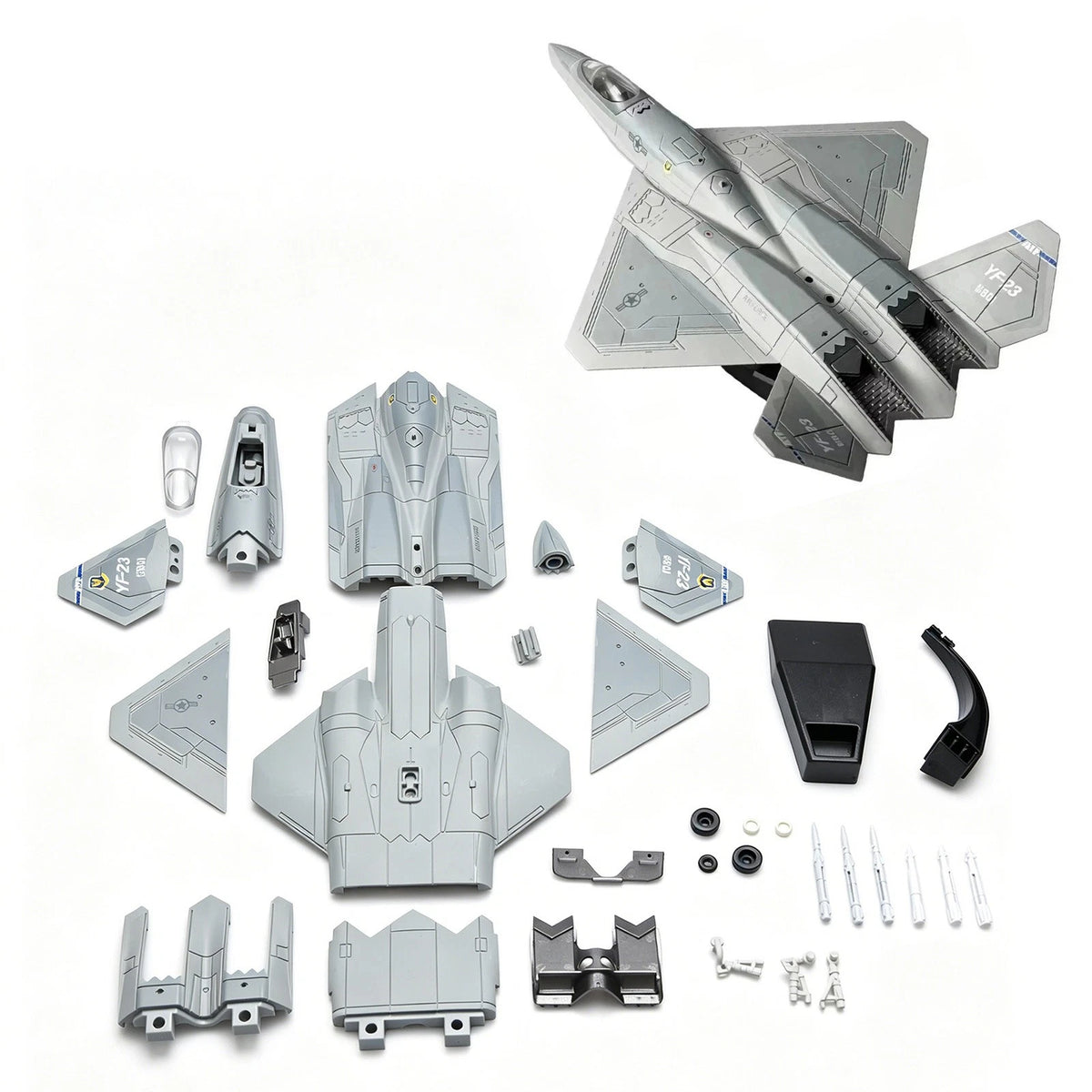 1:72 Scale YF-23 Stealth Fighter Building Blocks Kit (No Glue)