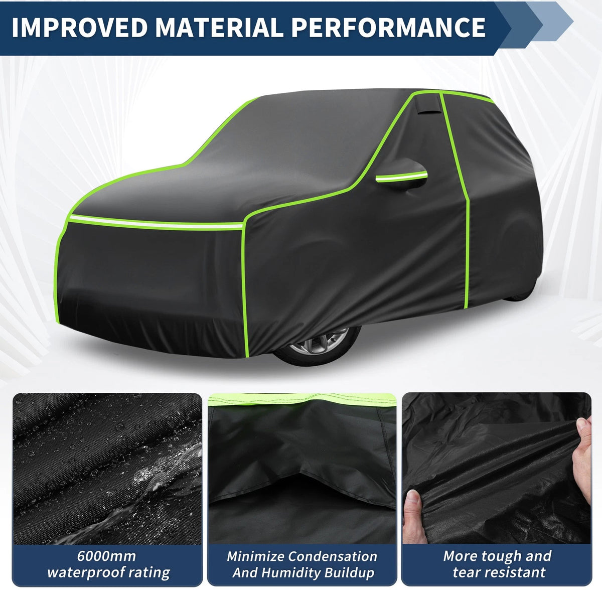 Waterproof All Weather Car Cover for Mini Cooper 2DR (2002–2021) Black