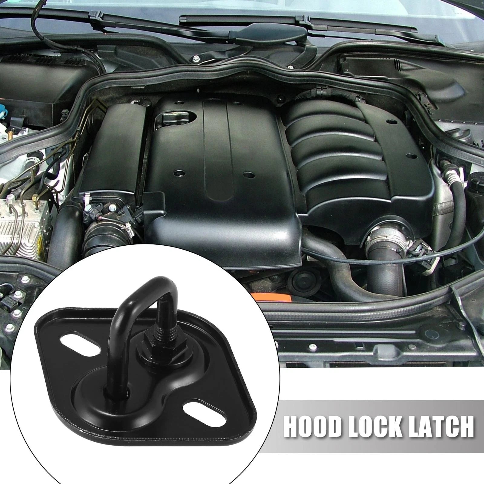 Hood Lock Latch Upper Replacement 2PCS for Mercedes C350 C300 C63 (2008–2014)