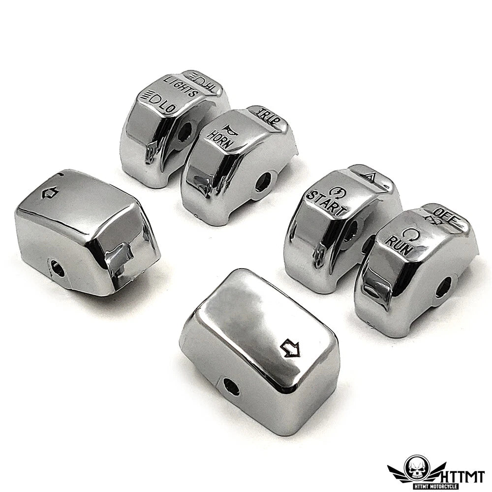Chrome Hand Controls Switch Button Covers for Harley Davidson Softail (2011)
