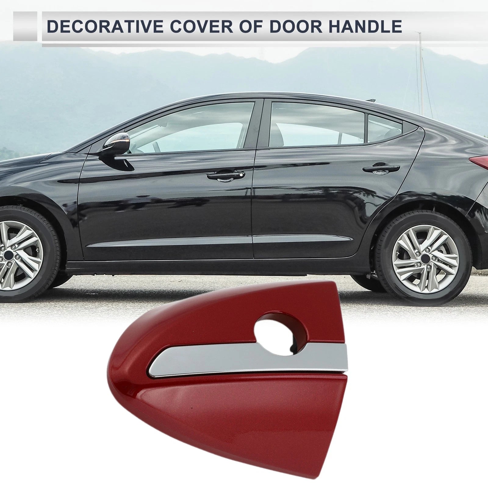 Front Left Door Handle Lock Cylinder Cover Replacement for Toyota Corolla (2014–2018)