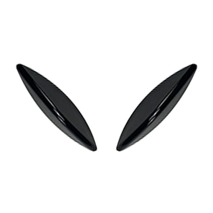 Front Bumper Lip Splitter Spoiler Side Canards Black Fit Benz C-Class W205 15-18