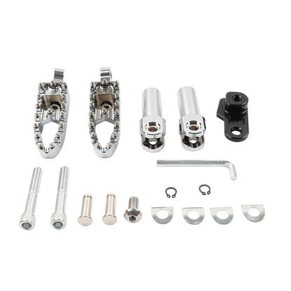 Chrome Rear Foot Pegs for Harley Softail Slim FLS (2012–2017)