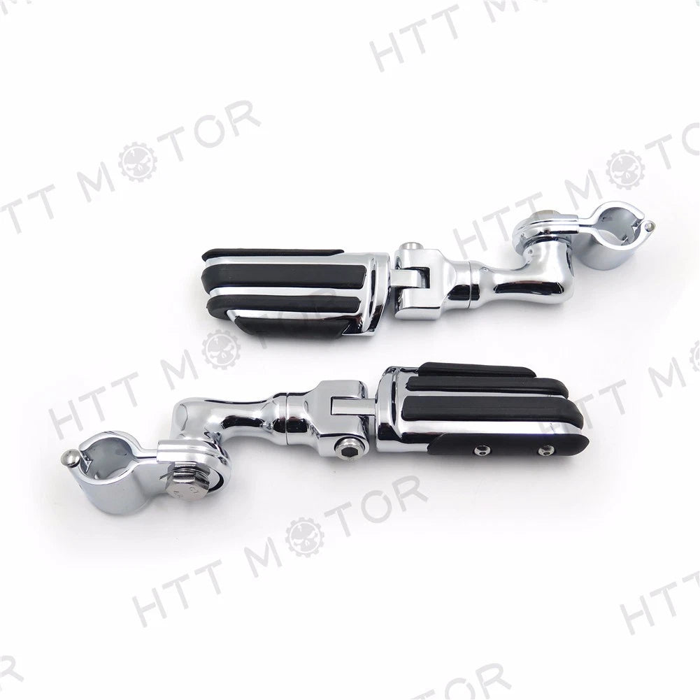 Adjustable Foot Pegs 1" 25mm for Triumph Rocket (Chrome)